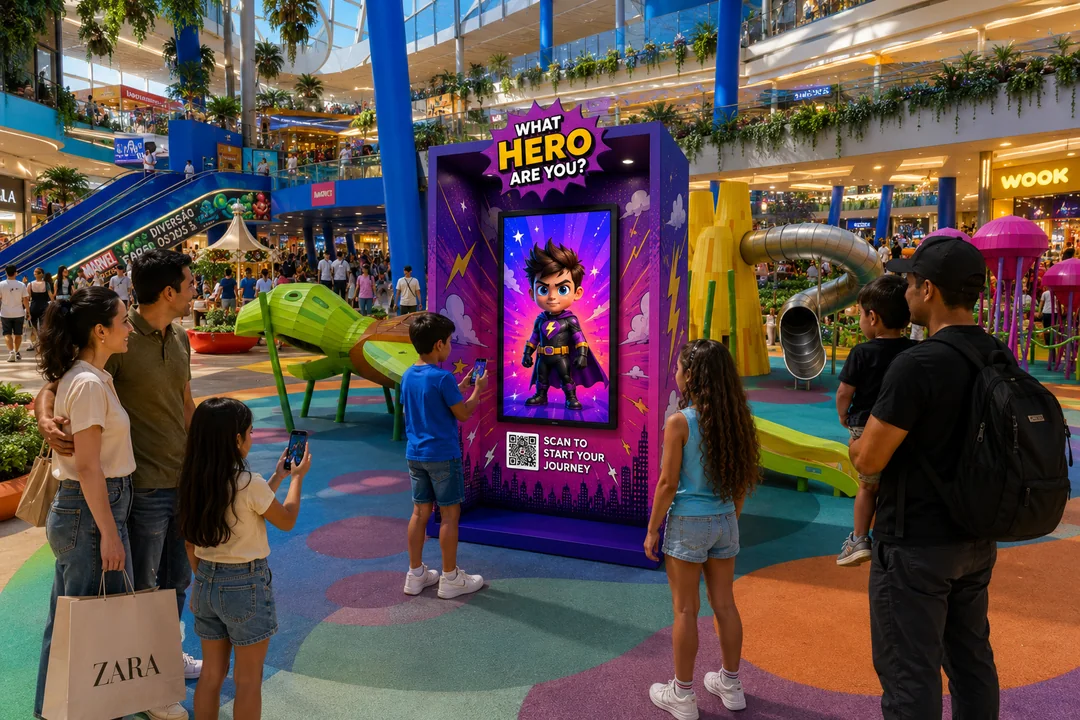 What Hero Are You?® kids superhero activation
